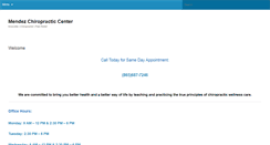 Desktop Screenshot of chiropracticmendez.com