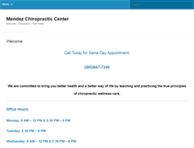 Tablet Screenshot of chiropracticmendez.com
